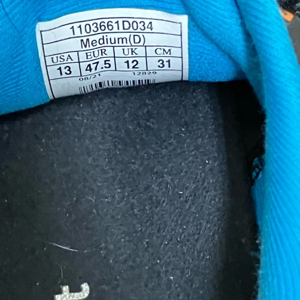 Brooks Adrenaline GTS 22s men’s size 13 black and blue color - Picture 7 of 8